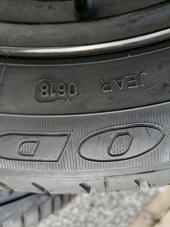 Goodyear Sommer-Kompletträder (4 Loch Stahlfelge) 205/55R 16 91H in Rüthen