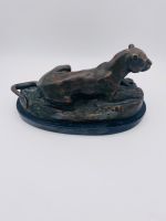 ANTIK : Skulptur | Bronze| Barye | Panther | Tierfigur | Punze Baden-Württemberg - Biberach an der Riß Vorschau