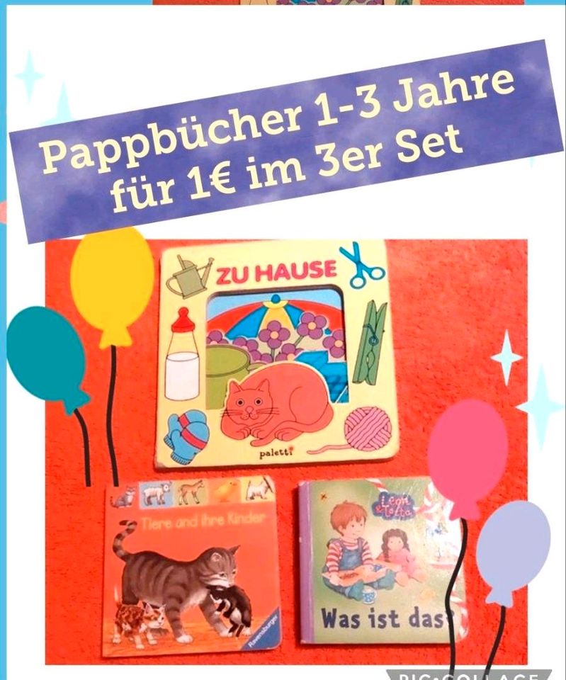 3er Set Pappbücher für Kids ab 1 - 3 Jahre in Leipzig