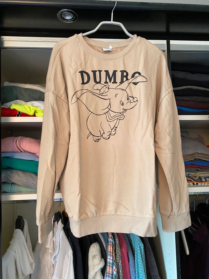 Disney Langarm Shirt / Pullover braun/beige/schwarz  S/36 in Heuchelheim