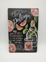 Blechschild Paloma Cocktail Rezept Deko Bar 20x30cm NEU&OVP Bayern - Kissing Vorschau