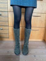 Flache Stiefel aus Wildleder Leder 39 grün Khaki BRONX München - Maxvorstadt Vorschau