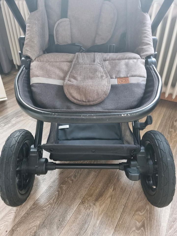 Kinderkraft Kinderwagen 3 in 1 Prime Lite in der Farbe Beige in Leer (Ostfriesland)