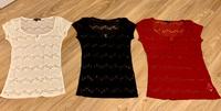 3 T-Shirts mit Spitze, ungetragen, Gr. S+M Brandenburg - Caputh Vorschau