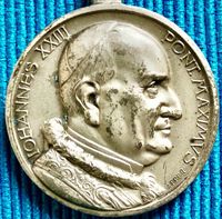 Alte Medaille Anhänger Papst Johannes XXIII Christopherus Affer! Findorff - Findorff-Bürgerweide Vorschau