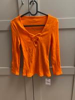 Neu Sexy Langarm Shirt ripped Baumwolle Neon Orange Größe S Berlin - Reinickendorf Vorschau
