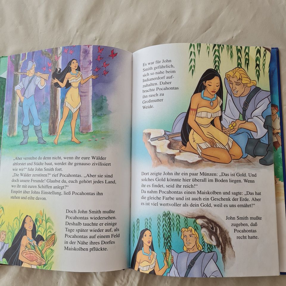 "Pocahontas" in Bilderrahmen und Buch in Hamburg