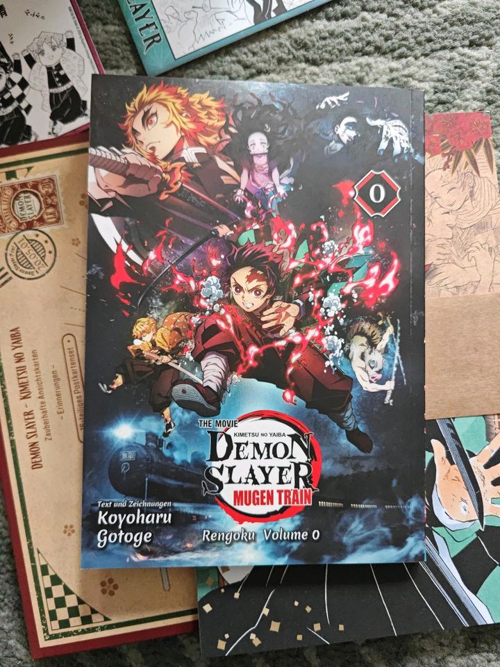 Demon Slayer Manga 1-23 + 0 + LE Shikishi Postkarten in Düsseldorf