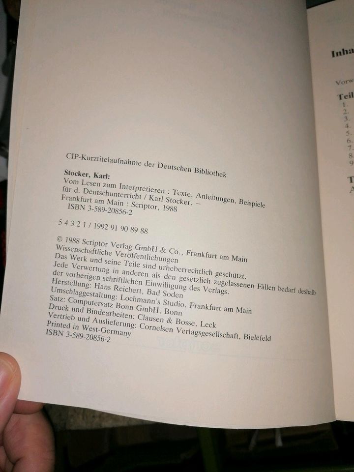 Vom Lesen zum Interpretieren Karl Stocker Texte Deutsch Unterrich in Berlin