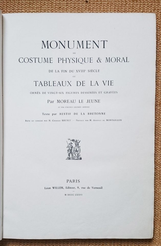 Bretonne-Monuments du costume physique & moral –1876 in Essen