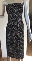 Midi Kleid Pencildress Spitze schwarz nude Bleistiftkleid Hessen - Limeshain Vorschau