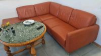 L Sofa aus Leder in Rostrot/Kupfer. Niedersachsen - Oldenburg Vorschau