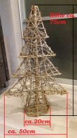 Weihnachtsdeko goldfarbener glitzer Tannenbaum Holz und Zweige Niedersachsen - Wilhelmshaven Vorschau