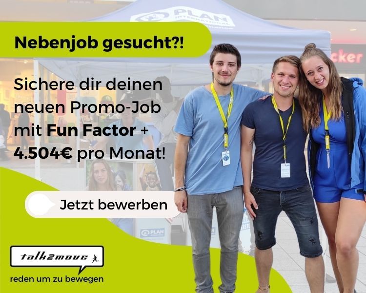 Kein 08/15-Job HIER! NGO-Promo mit TOP Gehalt (4504€/Monat) in Berlin