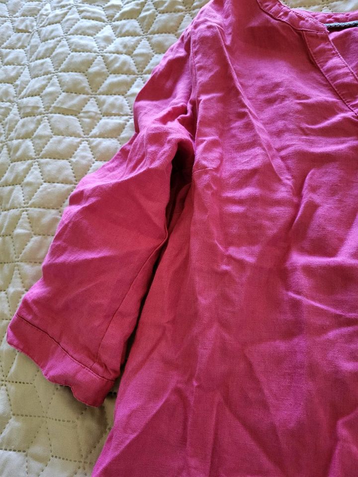 Damen Leinenkleid von Multiblu, Größe 38, pink in Altenbeken