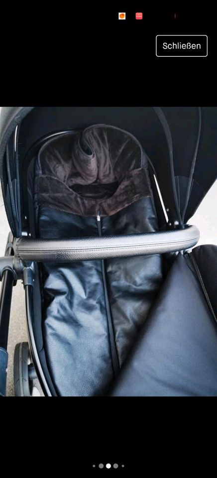 Mima Xari Design Kinderwagen komplett schwarz in Herten