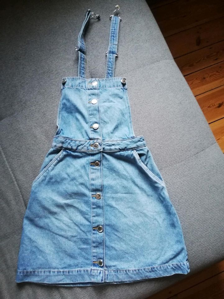 Mädchen Jeans Kleid 32 H&M Träger verstellbar xxs in Panketal