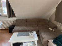 Graue Couch mit Recamiere Hessen - Taunusstein Vorschau