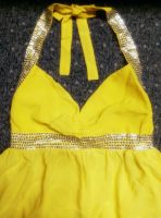Elegantes Glitzer Neckholder Party Kleid gelb - Größe 12 UK Nordrhein-Westfalen - Herdecke Vorschau