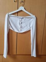 Strickjacke in weiß von Bershka Hessen - Büttelborn Vorschau