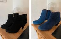 2 x  Stiefelletten, blau und schwarz Gabor Größe 40/41 Nordrhein-Westfalen - Much Vorschau