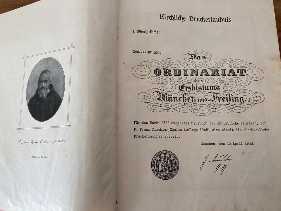 Franz Tischler Illustriertes Hausbuch 1908 christlich in Regensburg