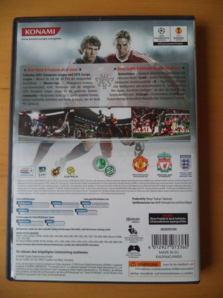 PC Spiel PES 2010 Pro Evolution Soccer in Centrum