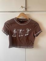 Crop Top Shirt Braun in Gr.L M/L Nordrhein-Westfalen - Recklinghausen Vorschau