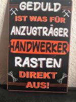 Blechschild  Handwerker  30x20 cm Nordrhein-Westfalen - Wetter (Ruhr) Vorschau