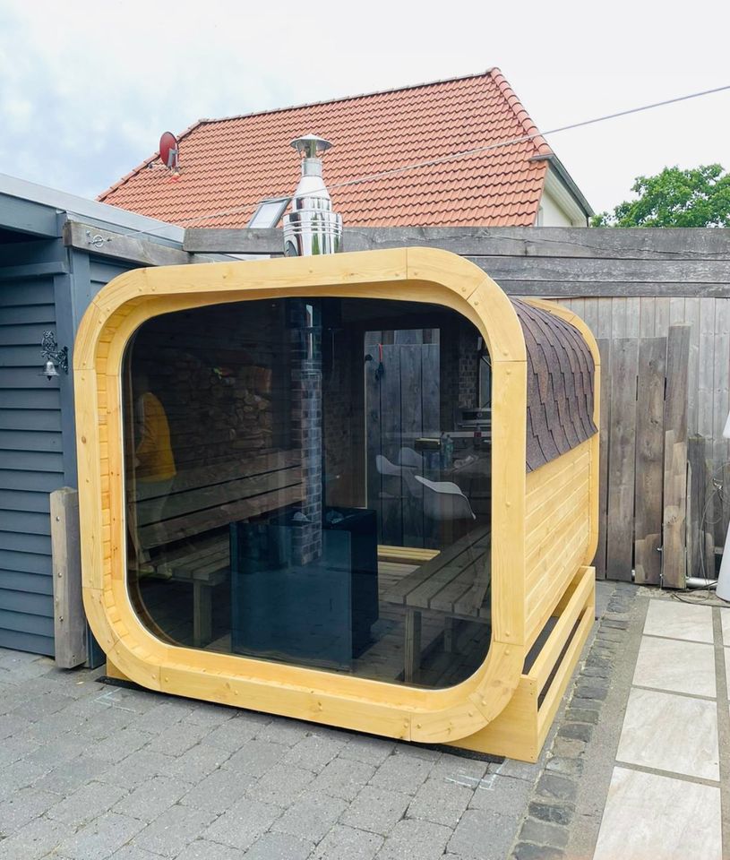 Quadrosauna 2m mit Fenster Gartensauna Außensauna Outdoor in Neu-Isenburg