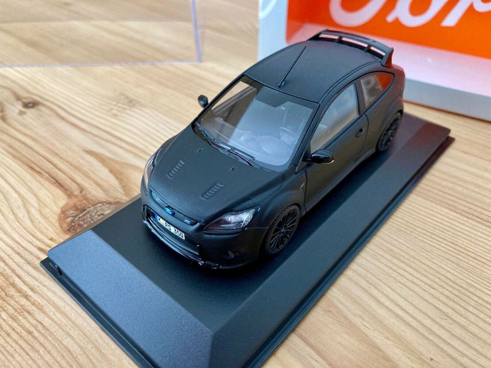 1:43 Ford Focus RS 500 mattschwarz Werbemodell Minichamps NEU in Neuler