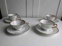 Set 4 Kaffee Tee tassen mit Goldrand aus Porzellan Art Deko Pankow - Weissensee Vorschau
