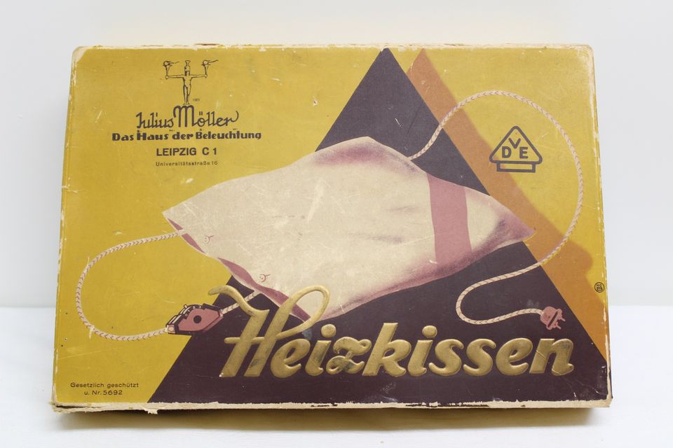 Heizkissen u.1950 Julius Möller Leipzig Reklame kein Emailschild in Nürnberg (Mittelfr)