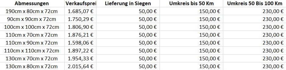 Naturstein Tisch / Esstisch / Besprechungstisch / Tisch in Siegen