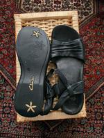 Damen Sandalen schwarz Leder Clarks Dortmund - Innenstadt-West Vorschau