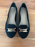 Loafer schwarz gold ballerina Mokassins Leder Carvela Kurt Geiger Baden-Württemberg - Ammerbuch Vorschau