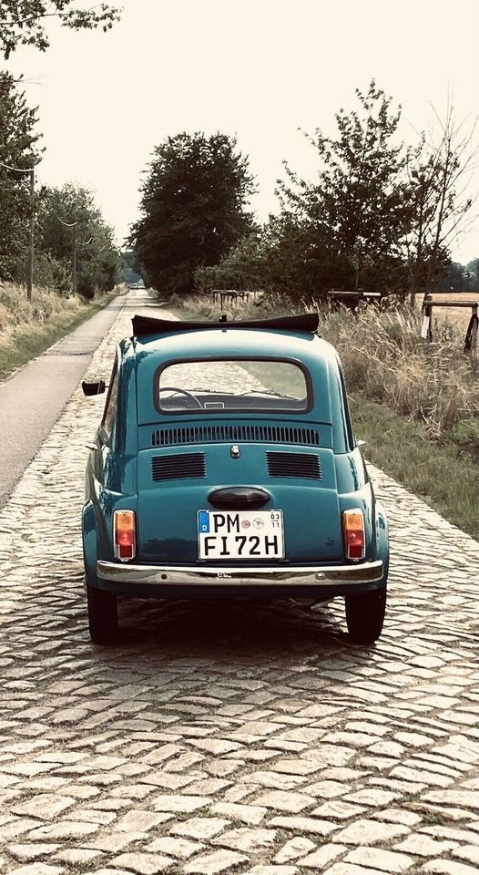 Fiat 500L Oldtimer Bj 1972 mieten fahren Hochzeit Event *Hugo* Gu in Potsdam