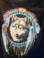 Shirt Vintage Wolf 80er Crop knoten Hippie biker Leipzig - Connewitz Vorschau