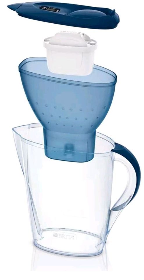 Original BRITA Marella Blau inkl. 12 MAXTRA PRO Filter , All in 1 in Spalt