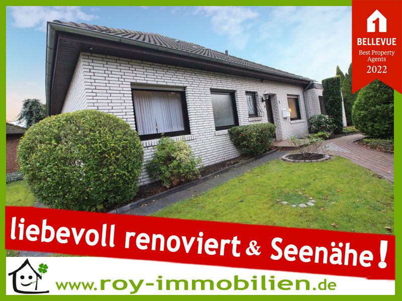 +++ Weißer Bungalow - geschmackvoll renoviert, nur 3 Min. vom See entfernt – tolle Lage ! +++ in Rhauderfehn