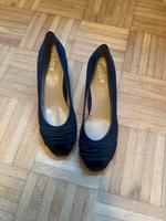 Pumps Rauhleder dunkelblau Hessen - Hanau Vorschau