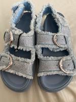 Zara Sandalen 36 blau Jeans  neu Hamburg - Wandsbek Vorschau