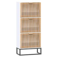 Schuhschrank Weiß 52x25x120 cm Holzwerkstoff Köln - Porz Vorschau