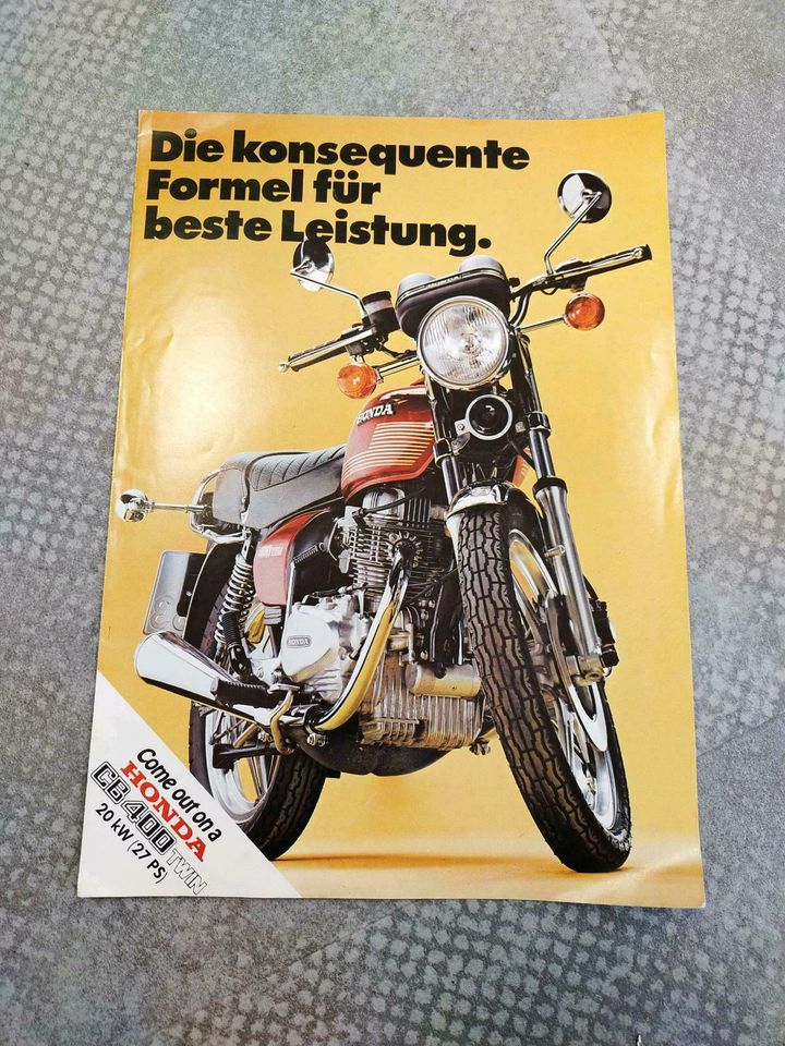 HONDA CB 400 Prospekt Katalog Oldtimer in Frankfurt am Main