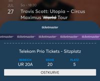 Travis Scott Konzert Frankfurt  2x Sitzplatz nebeneinander Sachsen-Anhalt - Halle Vorschau