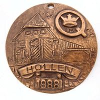 Medaille Plakette Bronze Kunstguss 9 cm Hollen 1988 Reliefbild Nordrhein-Westfalen - Marl Vorschau