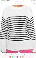 Trendyol pullover pulli weiss schwarz streifen gestreift s 36 neu Nordrhein-Westfalen - Straelen Vorschau