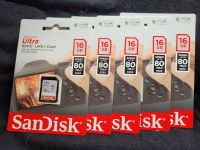 5 x SanDisk Ultra 16 GB 80 MB/s Deggendorf - Mietraching Vorschau