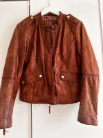 Lederjacke, Bikerstil, Massimo Dutti, Vintage, guter Zustand Frankfurt am Main - Eschersheim Vorschau