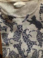 BRAX | Pullover in grau mit Katzenprint blau u. Perlen | D46 Baden-Württemberg - Untergruppenbach Vorschau